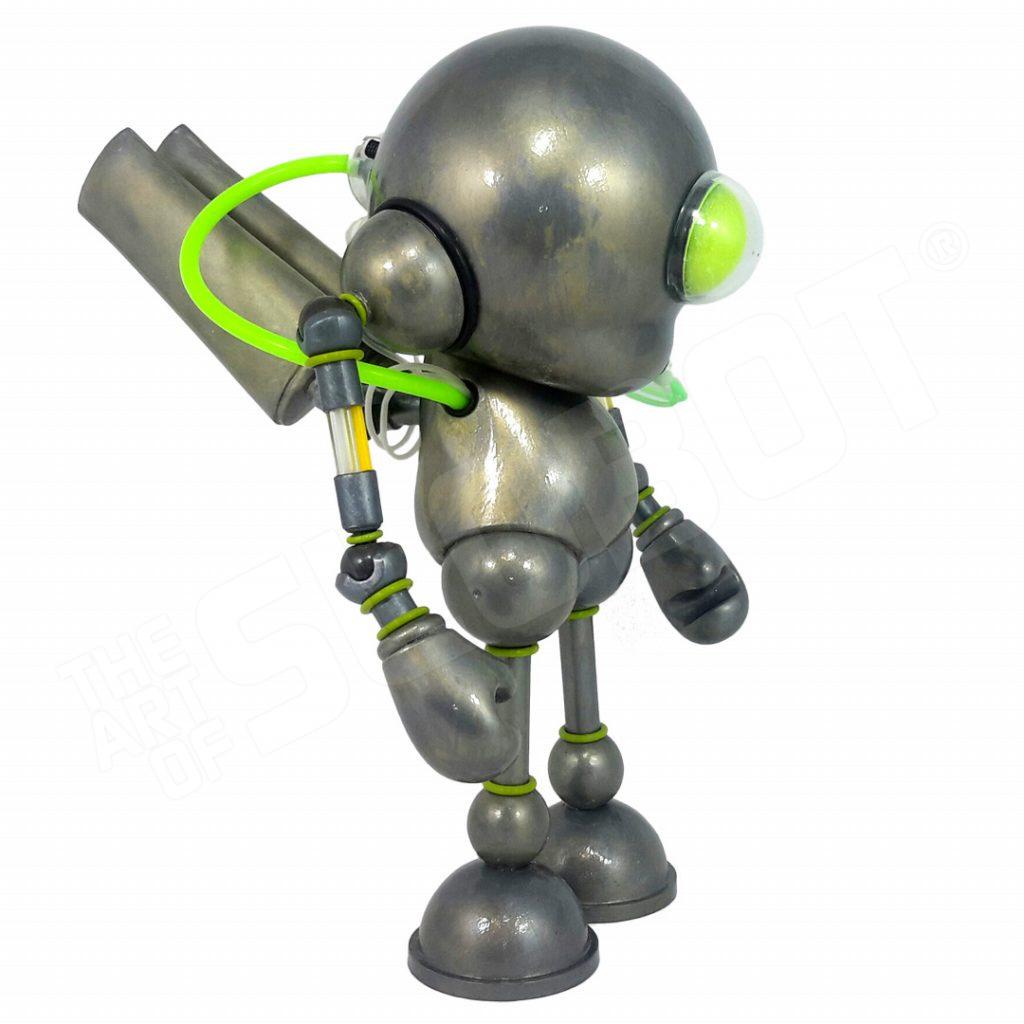 Mike Slobot Kidrobot Glow in the Dark Munny Robot 03 Side View