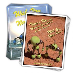 Robot Postcards Pack of 10 Mike Slobot