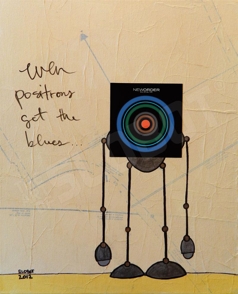 new order blue monday mike slobot music mixed media painting