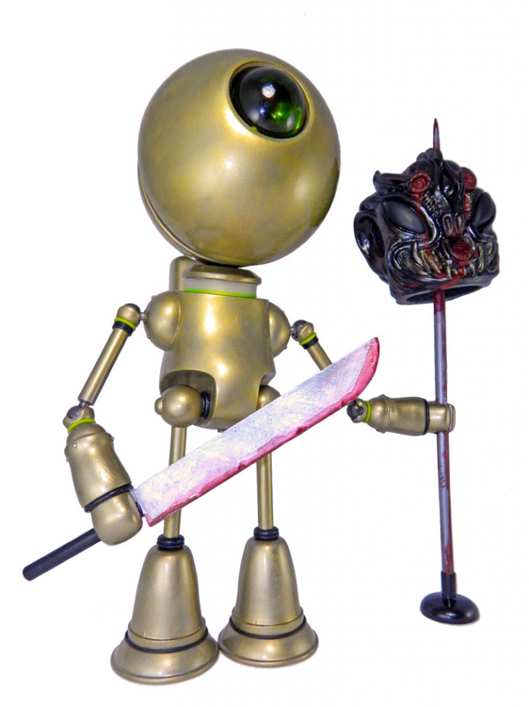 mke slobot robot artist custom toy demon paul kaiju