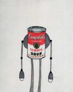campbells soup robots andy warhol pop art robots