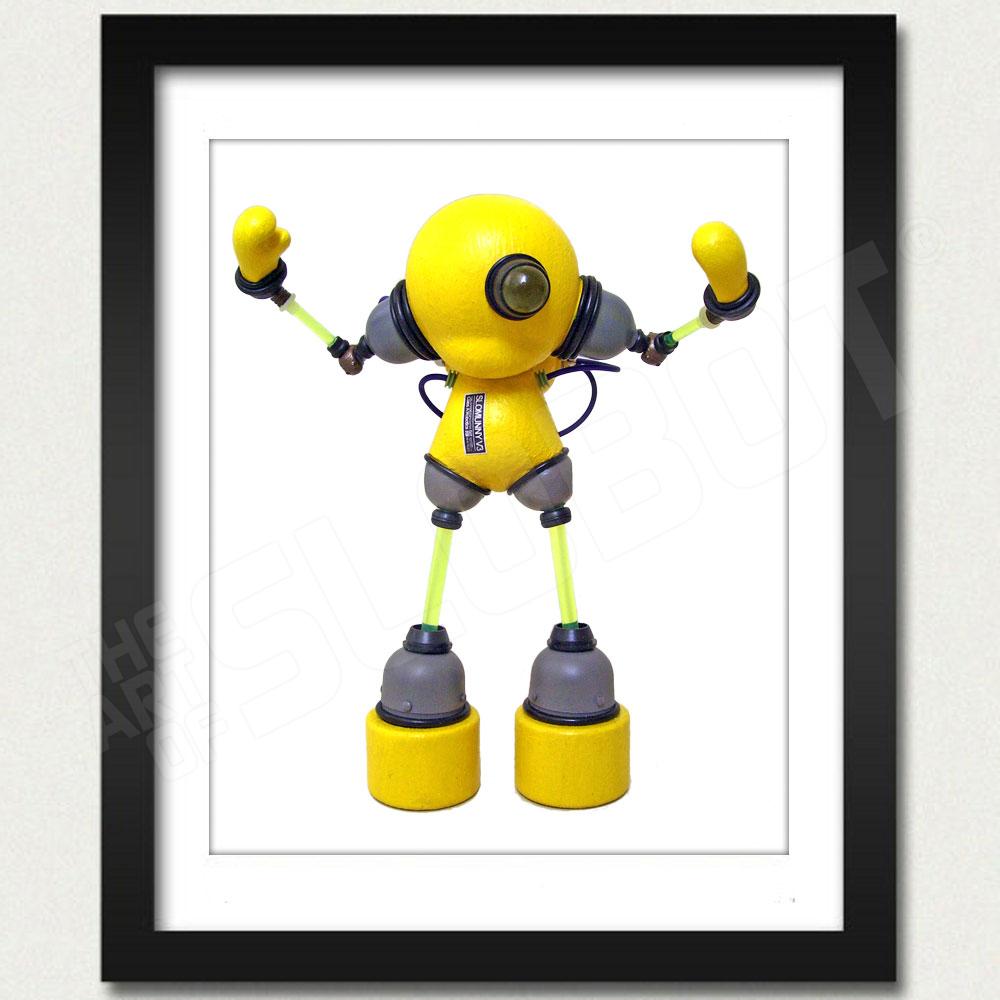 Slomunny v3 Robot Photo Print Framed View
