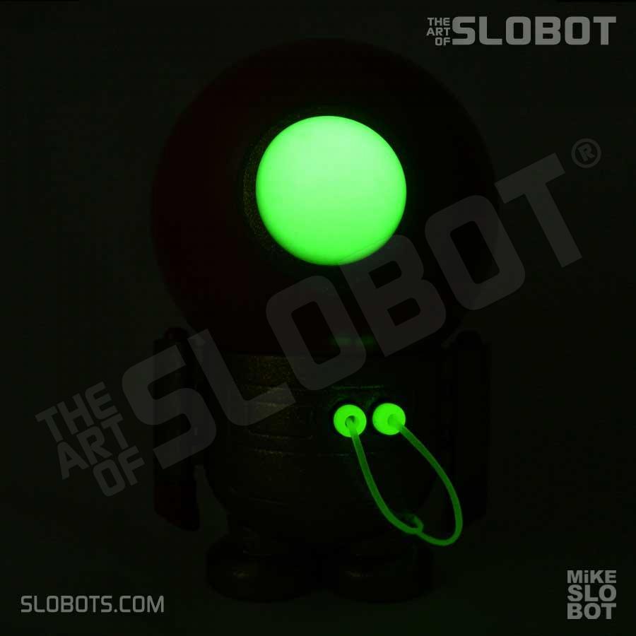 Mike Slobot ProjectFIGHT against human trafficking glow in the dark eye