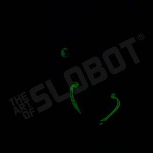 Mike Slobot 5 - Sentinel Class Moon Robot gold Qee glow in the dark