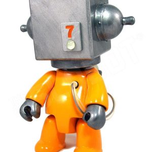 Mike Slobot 7 - Sentinel Class Space Exploration Robot Yellow Silver Qee front