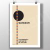 Mike Slobot Slowdive Live Manchester UK 1991 Alternative Poster Done in the Style of the Bauhaus