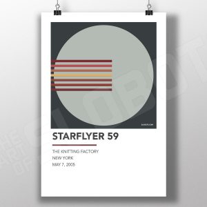 Mike Slobot - Alternative Gig Poster inspired by Starflyer 59 Live at the Knitting Factory NYC in 2005