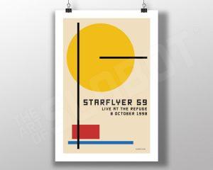 Mike Slobot Starflyer 59 Bauhaus Live At the Refuge Poster