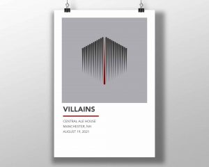 Mike Slobot "Villains" Poster - First Show
