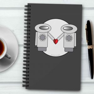 Mike Slobot - The LoveBots Robot Journal Notebook Dark Version