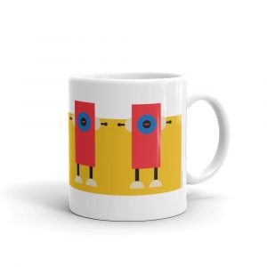 Bauhaus Art Robot #3 Coffee Mug