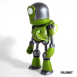 Slobot Z5 one of a kind robot sculpture by Mike Slobot
