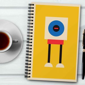 Mike Slobot's Bauhaus Robot #1 Grid Journal Notebook