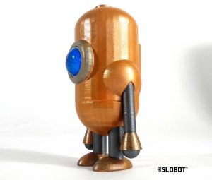 Mike Slobot's Carl 5 in weathered orange with a glossy blue eye. Psychedelic!