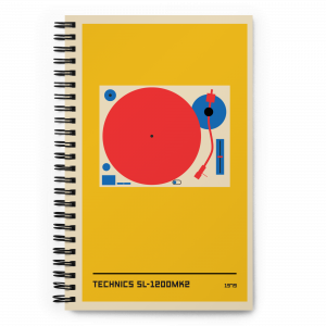 Bauhaus Technics 1200 mk2 - Spiral Notebook
