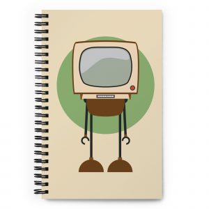 TV Slobot #1 - Spiral Notebook